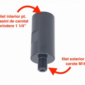 Adaptor carote M16 pentru utilizare la masini cu prindere 1 1/4 " - DXDY.117.114 - Img 2