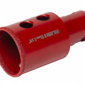 Carota diamantata pt. portelan, placi ceramice DryGres Premium 35mm - RUBI-6973 - Img 1