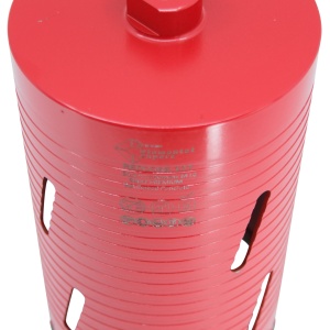 Carota diamantata Super PREMIUM ø127mm x 180mm x M16 pentru gaurire Beton armat, Zidarie, Granit - DXQZ.REDCORE.127 - Img 7