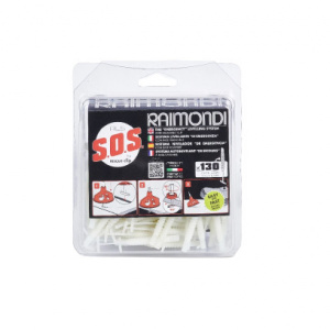 Clipsuri sistem nivelare RLS SOS pt. gresie, faianta si placi - Rost 1.5-5mm - 130 buc - Raimondi-180VSOS0130 - Img 1