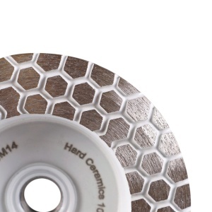 Disc cupa diamantat DiStar DGM pt. slefuiri Placi ceramice dure, diam. 45mm, gran. 100, ax M14 - DiStar-17483522005 - Img 2