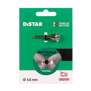 Disc diamantat Butterfly ultra-subtire pt. mini-polizoare, pt. portelan, 45x0,6x5,8 (mm) cu ax prindere 3.2-3.0F, Premium - DiStar-11133053027 - Img 6