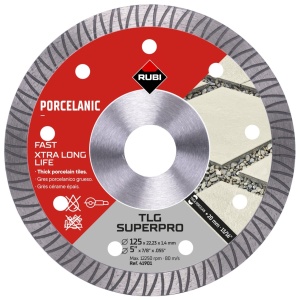 Disc diamantat pt. portelan si placi foarte dure 125x22,2mm, TLG 125 SuperPro - RUBI-41901 - Img 4