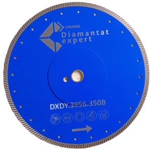 Disc DiamantatExpert pt. Gresie ft. dura portelanata, Granit - Turbo 350x30mm (cu inel reductor de 25,4mm) Premium - DXDY.3956.350 - Img 2