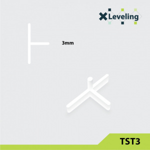 Distantiere tip T ( Teuri ) pt. placi - gresie si faianta - Rost 3 mm - 500 buc - XLEV-TST3-500 - Img 3