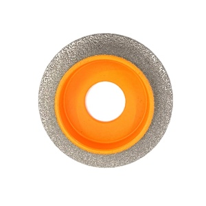 Freza diamantata pentru profilare granit, marmura, gresie Profil Semirotund Half Bullnose, R-15mm, ∅75x22,23mm - DXDY.FPP.HBN15 - Img 1