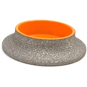 Freza diamantata pentru profilare granit, marmura, gresie Profil Semirotund Half Bullnose, R-15mm, ∅75x22,23mm - DXDY.FPP.HBN15 - Img 2