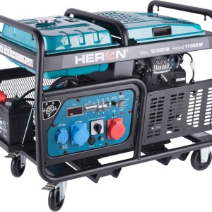 Generator de curent trifazat 12 kW - benzina, 400V, pornire electrica, AVR - Heron-8896431 - Img 2