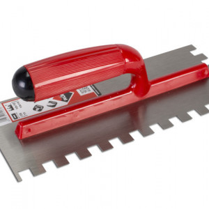 Gletiera dintata cu maner plastic 28cm, 12mm - RUBI-25907