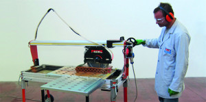Masina de taiat placi, materiale de constructii - 120cm, 2.2kW, PRIME 120S, kit laser si roti - Battipav-91201 - Img 7