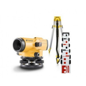 Pachet Nivela optica 24x - AT-B4A, cu trepied si mira - Topcon - Img 1