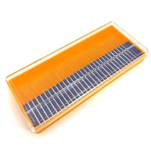 SET 30 buc burghie freze diamantate, diam 0,8mm, lungime activa 15mm, totala 42mm, coada prindere 2,3mm - DXDY-MPU350W-CD15 - Img 9