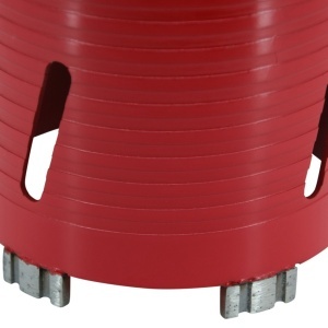 Carota diamantata Super PREMIUM ø115mm x 180mm x M16 pentru gaurire Beton armat, Zidarie, Granit - DXQZ.REDCORE.115 - Img 5