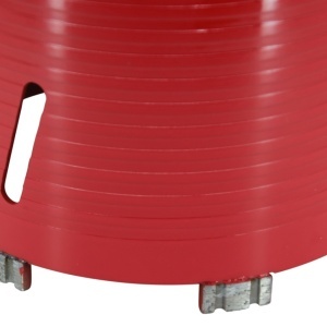 Carota diamantata Super PREMIUM ø162mm x 180mm x M16 pentru gaurire Beton armat, Zidarie, Granit - DXQZ.REDCORE.162 - Img 4