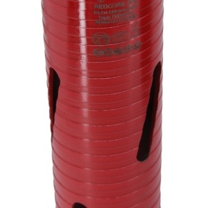 Carota diamantata Super PREMIUM ø52mm x 180mm x M16 pentru gaurire Beton armat, Zidarie, Granit - DXQZ.REDCORE.52 - Img 3