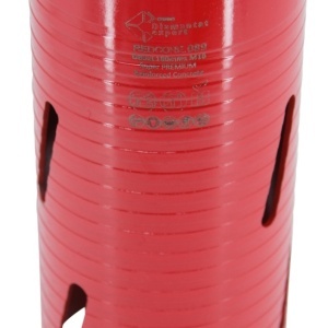 Carota diamantata Super PREMIUM ø89mm x 180mm x M16 pentru gaurire Beton armat, Zidarie, Granit - DXQZ.REDCORE.89