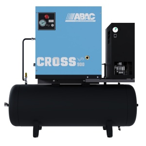 Compresor de aer profesional cu surub, cu uscator de aer - 7.5 kW turatie variabila, 848 L/min, 10 bari - Rezervor 200 Litri - ABAC-CROSS-900E-10-400/50-200-MEBB - Img 6