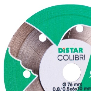 Disc diamantat Colibri subtire pt. mini-polizoare, pt. portelan, 76x0,8x10 (mm) Premium - DiStar-11139053029 - Img 3