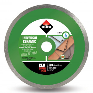Disc diamantat pt. gresie si faianta 200mm, CEV 200 SuperPro - RUBI-30946 - Img 2