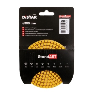 Disc diamantat StandART pentru polisare uscata gresie portelanata, diam. 100mm gran. 120 -DiStar-910278018009 - Img 6