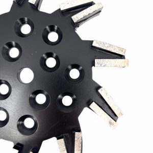 Disc stea cu segmenti diamantati pt. slefuire pardoseli - segment foarte fin - Negru - 250 mm - prindere 19mm - DXDY.8501.250.11.73 - Img 6