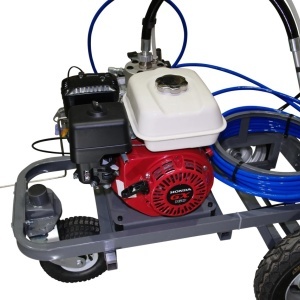 Echipament airless pentru trasat marcaje rutiere - Complet Echipat - 1/4", 2 pistoale, 3.0L/min, 5.5hp Honda - CNO-APSR-Duo-Honda - Img 8