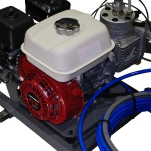 Echipament airless pentru trasat marcaje rutiere - Complet Echipat - 1/4", 2 pistoale, 3.0L/min, 5.5hp Honda - CNO-APSR-Duo-Honda - Img 18