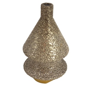 Freza diamantata conica pt. decupaje, largiri, gauri si frezare rotunda muchii in placi ceramice, piatra, 9-38(mm), r=7,5mm, M14 - DXDY.FCON.9-38BNR7 - Img 11