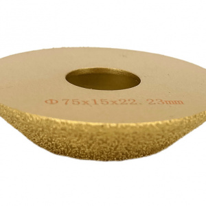 Freza diamantata pentru profilare granit, marmura, gresie, Profil Bizot Jolly, 75x22,23 #45 - DXDY.FPP.BVL15 - Img 5