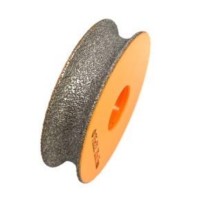 Freza diamantata pentru profilare granit, marmura, gresie Profil Semicerc Full Bullnose exterior, R-15mm, ∅75x22,23mm - DXDY.FPP.BN15 - Img 3