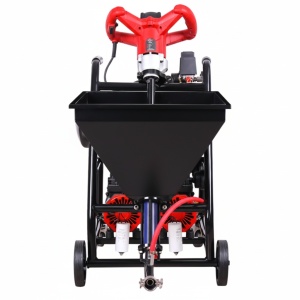 Masina multifunctionala de tencuit, gletuit, izolatii, debit max. 0-20 L/min, 1.5kW Monofazata, 30 bar, cuva 25L, WolfPack - WP-MFS20 - Img 4