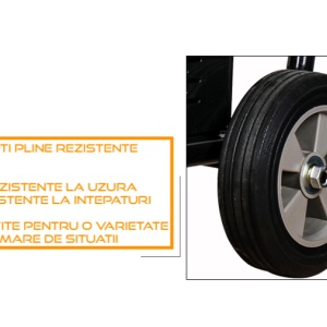 Pompa de vopsit si zugravit AIRLESS cu Motor termic si Diafragma Profesionala cu Carucior - Complet Echipata 1/4" , 5.5CP, 5.5L/min - WP-APSG5 - Img 5