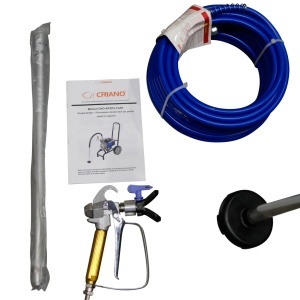 Pompa de vopsit si zugravit AIRLESS Diafragma Profesională cu Carucior - Complet Echipata - 1/4", 1.8kW, 5L/min - CNO-APSD5-CART - Img 11