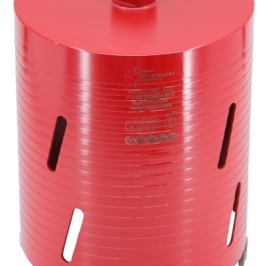 Carota diamantata Super PREMIUM ø162mm x 180mm x M16 pentru gaurire Beton armat, Zidarie, Granit - DXQZ.REDCORE.162