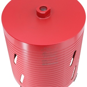 Carota diamantata Super PREMIUM ø182mm x 180mm x M16 pentru gaurire Beton armat, Zidarie, Granit - DXQZ.REDCORE.182 - Img 6