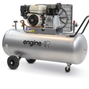 Compresor de aer cu piston, motor Honda - 3.57 kW, 411 L/min, 10 bari - Rezervor 200 Litri - ABAC-engineAIR-5/200-10-Petrol - Img 1