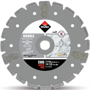 Disc diamantat galvanizat pt. marmura 115mm, EMG 115 SuperPro - RUBI-30995 - Img 2