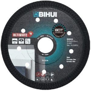 Disc Diamantat pt. Materiale dure, Portelan, Placi ceramice, 125x22.2 (mm) Ultimate BDT - BIHUI-DCAM125 - Img 1