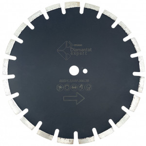 Disc DiamantatExpert pt. Asfalt, Caramida & Abrazive 450mm Profesional Standard - DXDY.EASF.450.25 - Img 1