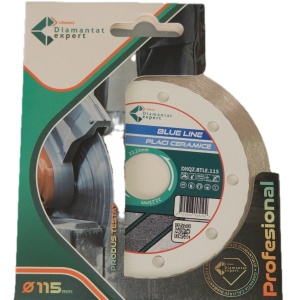 Disc DiamantatExpert pt. Ceramica, Gresie Portelanata de Duritate Medie, Placi 115x22.23 (mm) taiere uscata sau umeda, Blue Line Profesional - DXQZ.BTLE.115 - Img 5