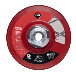 Disc lamelar diamantat pt. slefuit granit, gresie, portelan, sticla - #200, Ø125mm, M14 - RUBI-32939