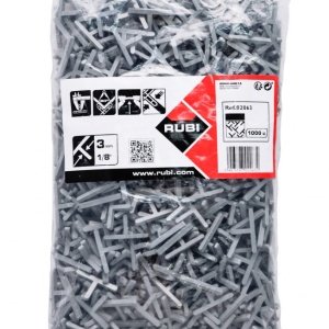 Distantiere tip T ( Teuri ) pt. placi - gresie si faianta - Rost 3 mm - 1000 buc - RUBI-2063 - Img 2