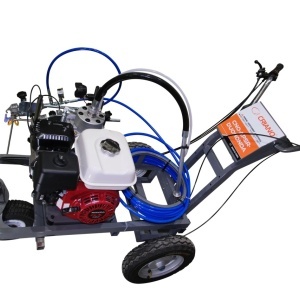 Echipament airless pentru trasat marcaje rutiere - Complet Echipat - 1/4", 2 pistoale, 3.0L/min, 5.5hp Honda - CNO-APSR-Duo-Honda - Img 5