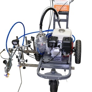 Echipament airless pentru trasat marcaje rutiere - Complet Echipat - 1/4", 2 pistoale, 3.0L/min, 5.5hp Honda - CNO-APSR-Duo-Honda - Img 15