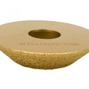 Freza diamantata pentru profilare granit, marmura, gresie, Profil Bizot Jolly, 75x22,23 #45