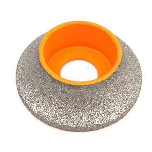 Freza diamantata pentru profilare granit, marmura, gresie Profil Semirotund Half Bullnose, R-20mm, ∅75x22,23mm - DXDY.FPP.HBN20 - Img 2