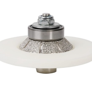 Freza diamantata pentru profilare Profil Bizot 45°, R-10mm, ∅115xM14 - BIHUI-DCPE45