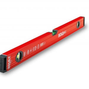 Nivelă cu bula ( Boloboc ) cu profil tubular, 80cm RED 3 80 - Sola-01215101 - Img 1
