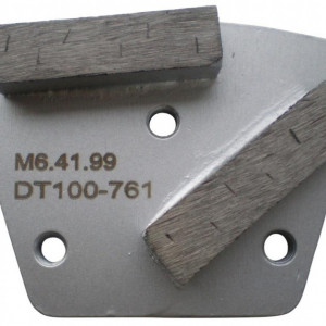 Placa cu segmenti diamantati pt. slefuire pardoseli - segment DPC dual - prindere M6 - DXDH.8506.41.99 - Img 1