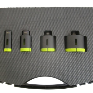 Set 4 carote diamantate pt. gresie portelanata & piatra - diam. 25, 35, 50, 68 (mm) - Super Premium - DXDH.80406.Satz4.25-68 - Img 1